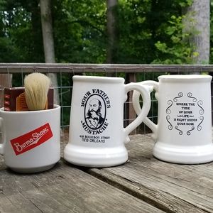 Burma shave/ Mustache mug